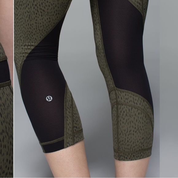 Lululemon Run: Inspire Crop II Full-On Luxtreme (Mesh) size 4 - Picture 6 of 13